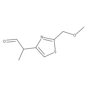 2-[2-(Methoxymethyl)-1,3-thiazol-4-yl]propanal结构式