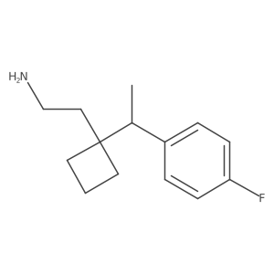 2-{1-[1-(4-Fluorophenyl)ethyl]cyclobutyl}ethan-1-amine Structure