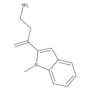 3-(1-methyl-1H-indol-2-yl)but-3-en-1-amine结构式