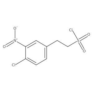 2-(4-Chloro-3-nitrophenyl)ethane-1-sulfonyl chloride结构式