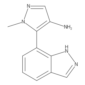 5-(1H-indazol-7-yl)-1-methyl-1H-pyrazol-4-amine Structure
