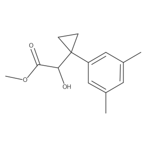 Methyl 2-[1-(3,5-dimethylphenyl)cyclopropyl]-2-hydroxyacetate结构式