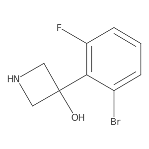 3-(2-Bromo-6-fluorophenyl)azetidin-3-ol Structure
