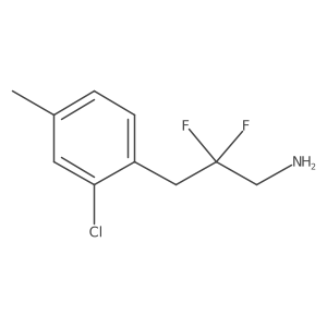 3-(2-Chloro-4-methylphenyl)-2,2-difluoropropan-1-amine结构式