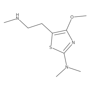 4-methoxy-N,N-dimethyl-5-[2-(methylamino)ethyl]-1,3-thiazol-2-amine Structure