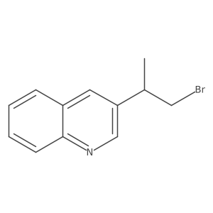 3-(1-Bromopropan-2-yl)quinoline Structure