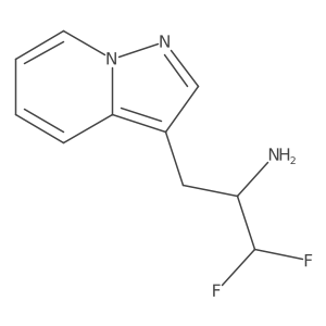 1,1-Difluoro-3-{pyrazolo[1,5-a]pyridin-3-yl}propan-2-amine Structure