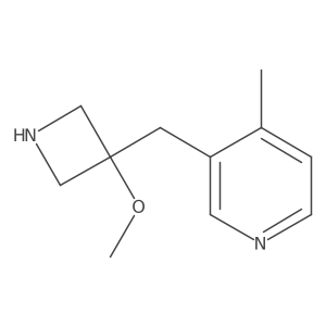 3-[(3-Methoxyazetidin-3-yl)methyl]-4-methylpyridine Structure