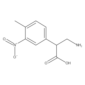 3-Amino-2-(4-methyl-3-nitrophenyl)propanoic acid Structure