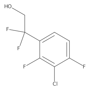 2-(3-Chloro-2,4-difluorophenyl)-2,2-difluoroethan-1-ol结构式