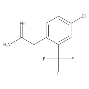2-[4-Chloro-2-(trifluoromethyl)phenyl]ethanimidamide Structure