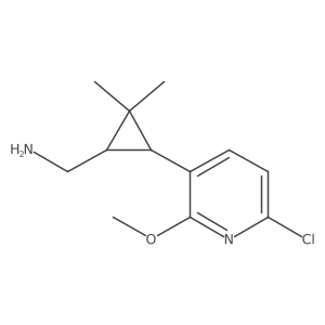 [3-(6-Chloro-2-methoxypyridin-3-yl)-2,2-dimethylcyclopropyl]methanamine Structure