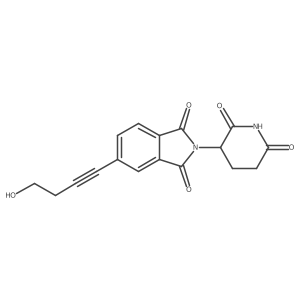 Thalidomide-5'-alkyne-C2-OH结构式