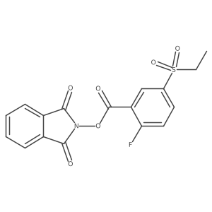 1,3-dioxo-2,3-dihydro-1H-isoindol-2-yl 5-(ethanesulfonyl)-2-fluorobenzoate Structure