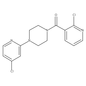 1-(4-Chloropyridin-2-yl)-4-(2-chloropyridine-3-carbonyl)piperazine Structure