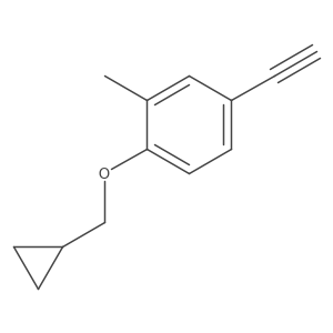 1-Cyclopropylmethoxy-4-ethynyl-2-methylbenzene结构式