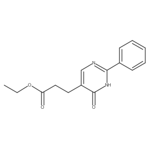 Ethyl 3,4-dihydro-4-oxo-2-phenyl-5-pyrimidinepropanoate Structure