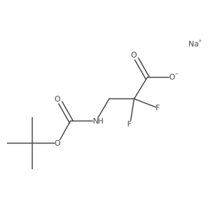 Sodium;2,2-difluoro-3-[(2-methylpropan-2-yl)oxycarbonylamino]propanoate结构式