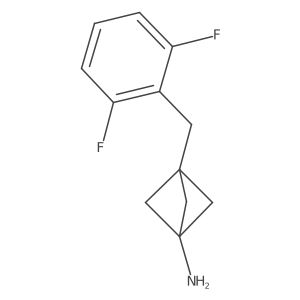 3-[(2,6-Difluorophenyl)methyl]bicyclo[1.1.1]pentan-1-amine Structure