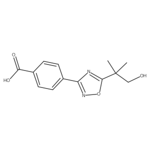 4-[5-(2-Hydroxy-1,1-dimethylethyl)-1,2,4-oxadiazol-3-yl]benzoic acid结构式