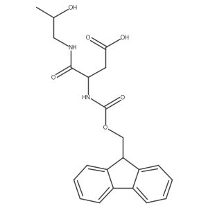 3-({[(9H-fluoren-9-yl)methoxy]carbonyl}amino)-3-{[(2S)-2-hydroxypropyl]carbamoyl}propanoic acid结构式