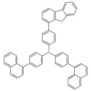 N-(4-dibenzofuran-4-ylphenyl)-4-(1-naphthyl)-N-[4-(1-naphthyl)phenyl]aniline Structure