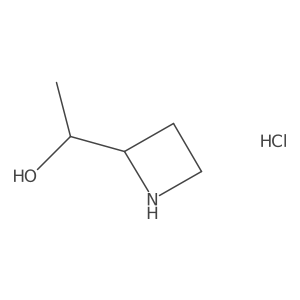 1-(Azetidin-2-yl)ethanol;hydrochloride结构式