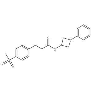 3-(4-methanesulfonylphenyl)-N-[1-(pyridin-2-yl)azetidin-3-yl]propanamide Structure