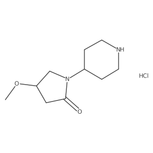 4-Methoxy-1-piperidin-4-ylpyrrolidin-2-one;hydrochloride Structure