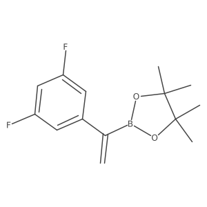 1-(3,5-Difluorophenyl)vinylboronic Acid Pinacol Ester Structure