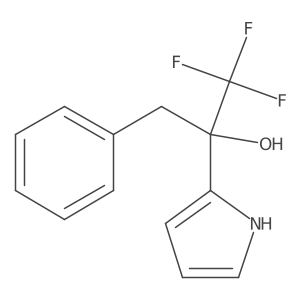 1,1,1-trifluoro-3-phenyl-2-(1H-pyrrol-2-yl)propan-2-ol Structure