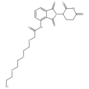 N-[2-(2,6-dioxo-3-piperidyl)-1,3-dioxo-isoindolin-4-yl]-2-[2-[2-(2-hydroxyethoxy)ethoxy]ethoxy]acetamide Structure