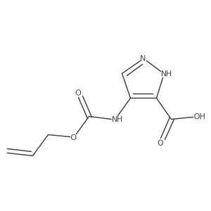 4-{[(prop-2-en-1-yloxy)carbonyl]amino}-1H-pyrazole-3-carboxylic acid结构式