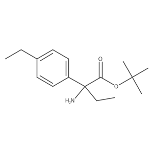 Tert-butyl 2-amino-2-(4-ethylphenyl)butanoate结构式