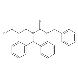 benzyl N-(diphenylmethyl)-N-(3-hydroxypropyl)carbamate结构式