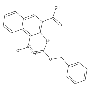 3-{[(Benzyloxy)carbonyl]amino}-4-nitronaphthalene-2-carboxylic acid Structure