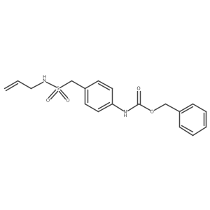 benzyl N-(4-{[(prop-2-en-1-yl)sulfamoyl]methyl}phenyl)carbamate结构式