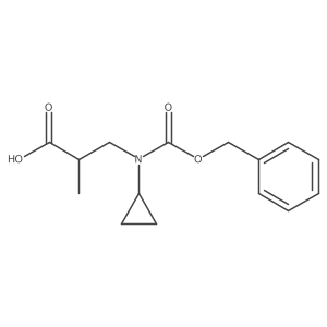 3-{[(Benzyloxy)carbonyl](cyclopropyl)amino}-2-methylpropanoic acid Structure