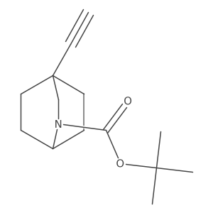 Tert-butyl 4-ethynyl-2-azabicyclo[2.2.2]octane-2-carboxylate Structure