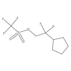 2-Cyclopentyl-2,2-difluoroethyltrifluoromethanesulfonate结构式