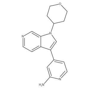 4-(1-Tetrahydropyran-4-ylpyrrolo[2,3-c]pyridin-3-yl)pyridin-2-amine Structure