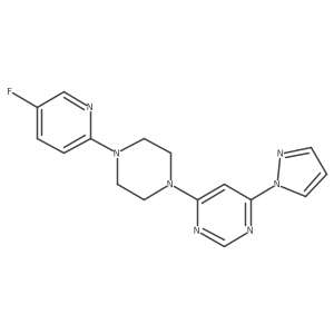 4-[4-(5-fluoropyridin-2-yl)piperazin-1-yl]-6-(1H-pyrazol-1-yl)pyrimidine结构式
