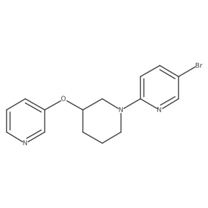 5-Bromo-2-[3-(pyridin-3-yloxy)piperidin-1-yl]pyridine结构式