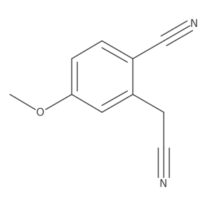 2-(Cyanomethyl)-4-methoxybenzonitrile Structure