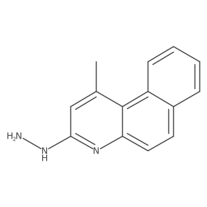 3-Hydrazinyl-1-methylbenzo[f]quinoline Structure