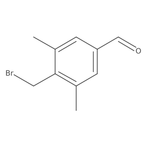 4-(Bromomethyl)-3,5-dimethylbenzaldehyde Structure
