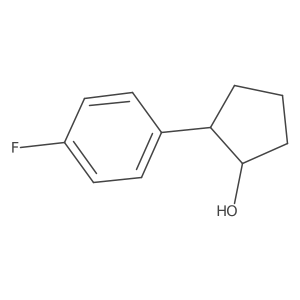 2-(4-Fluorophenyl)cyclopentan-1-ol结构式