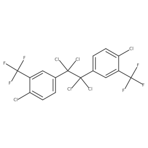 1,1'-(1,1,2,2-Tetrachloro-1,2-ethanediyl)bis[4-chloro-3-(trifluoromethyl)benzene结构式
