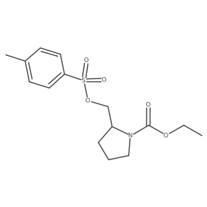 ethyl (2S)-2-[(4-methylphenyl)sulfonyloxymethyl]pyrrolidine-1-carboxylate Structure