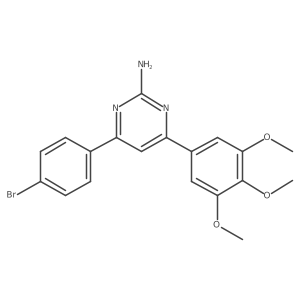 4-(4-Bromophenyl)-6-(3,4,5-trimethoxyphenyl)pyrimidin-2-amine Structure